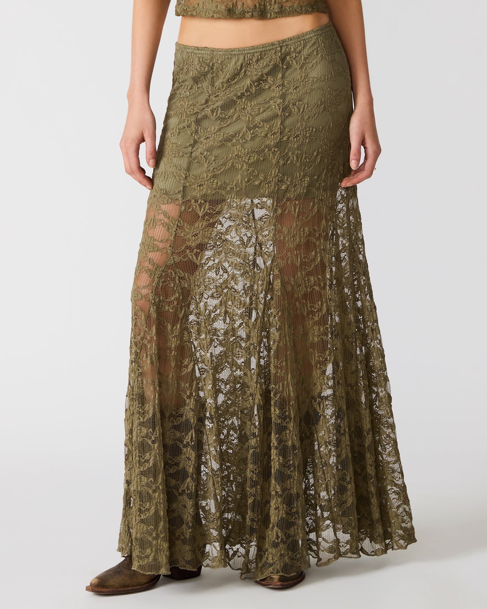 MIRABEL SKIRT MOUNTAIN GREEN