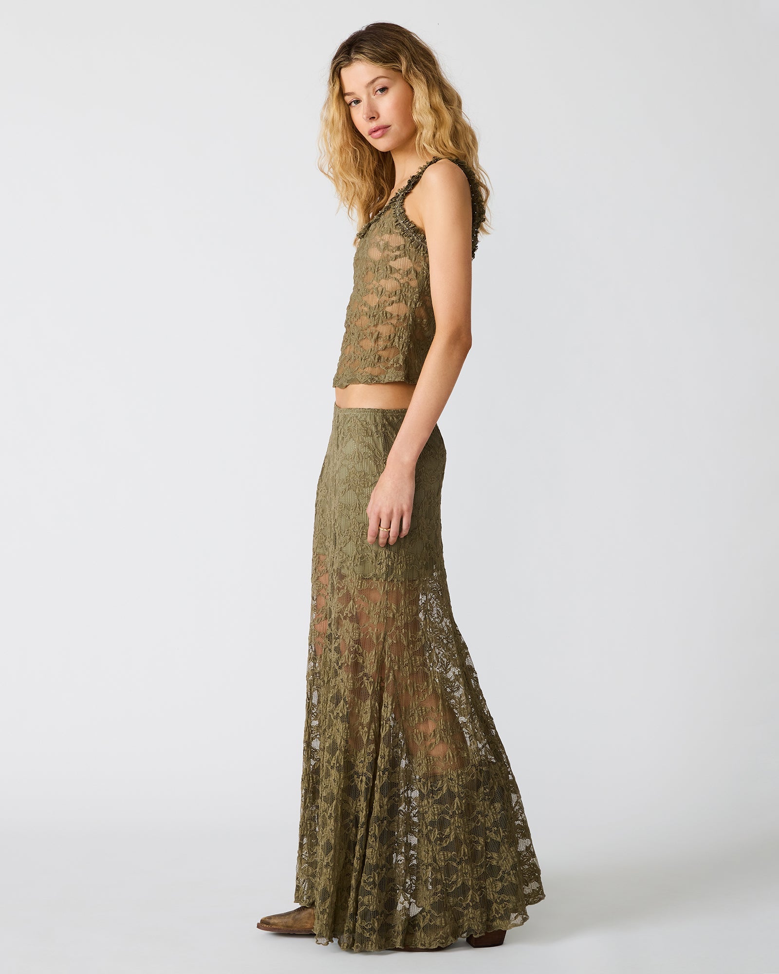 MIRABEL SKIRT MOUNTAIN GREEN