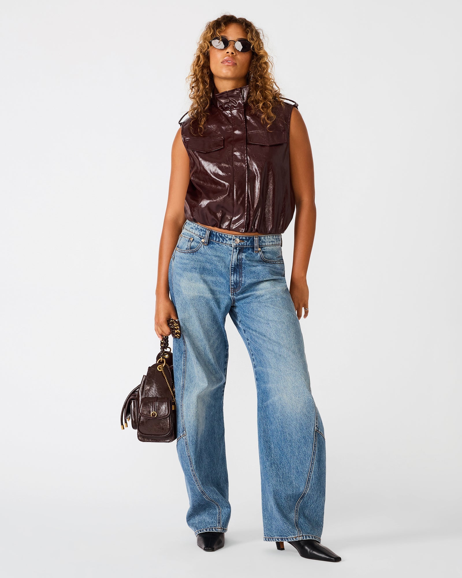 LUXIE VEST DEEP FIG