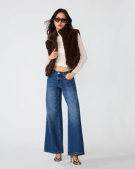 LUXIE VEST DARK ESPRESSO