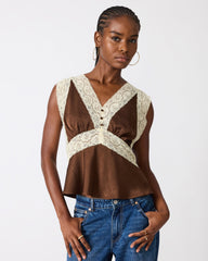 ELINOR TOP DARK ESPRESSO