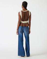 ELINOR TOP DARK ESPRESSO