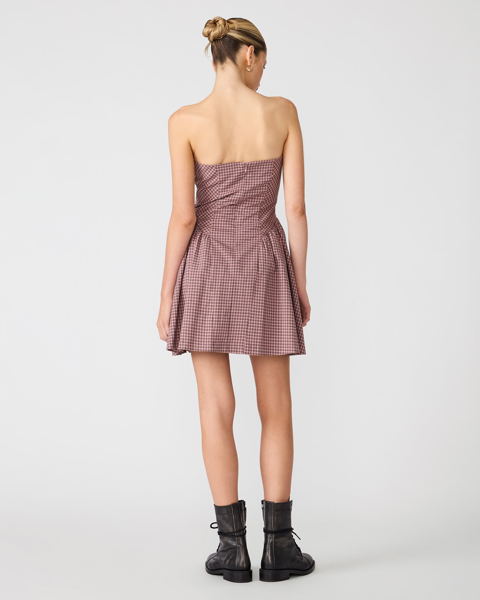 PAULINNA DRESS BLUSH PLAID