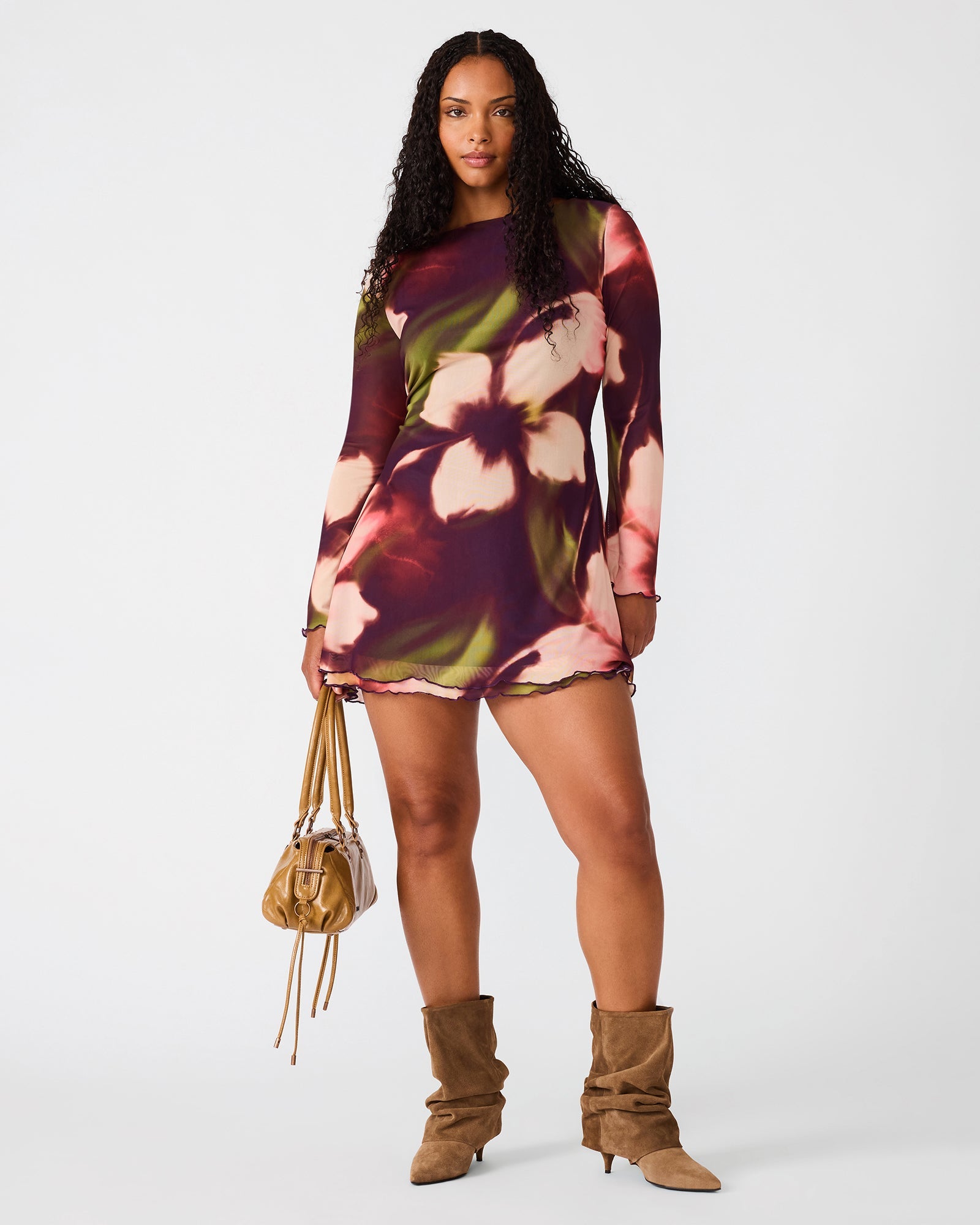 LARISA DRESS BLURRY FLORAL