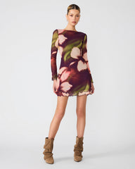 LARISA DRESS BLURRY FLORAL