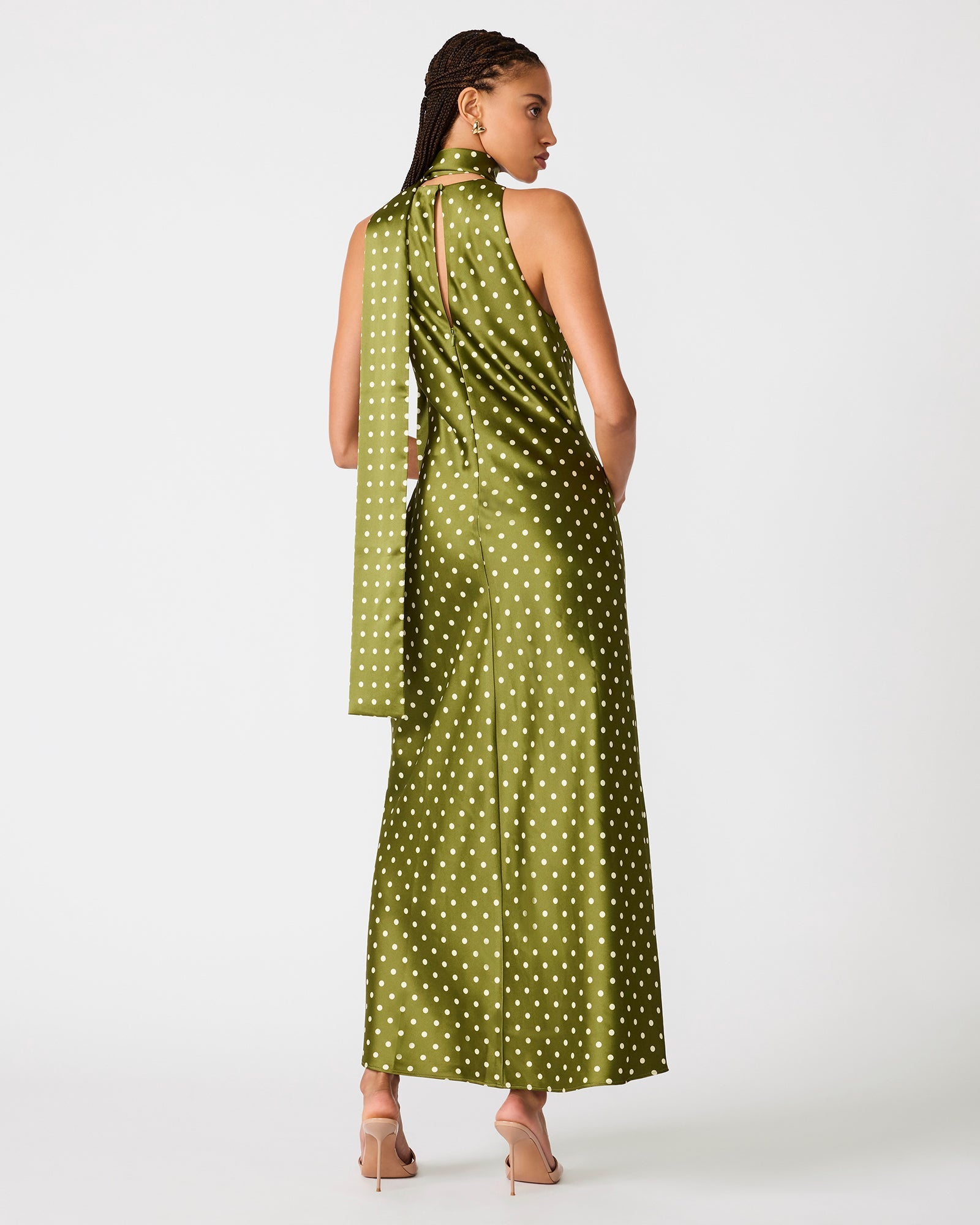JAIDEN DRESS OLIVE HEATHER