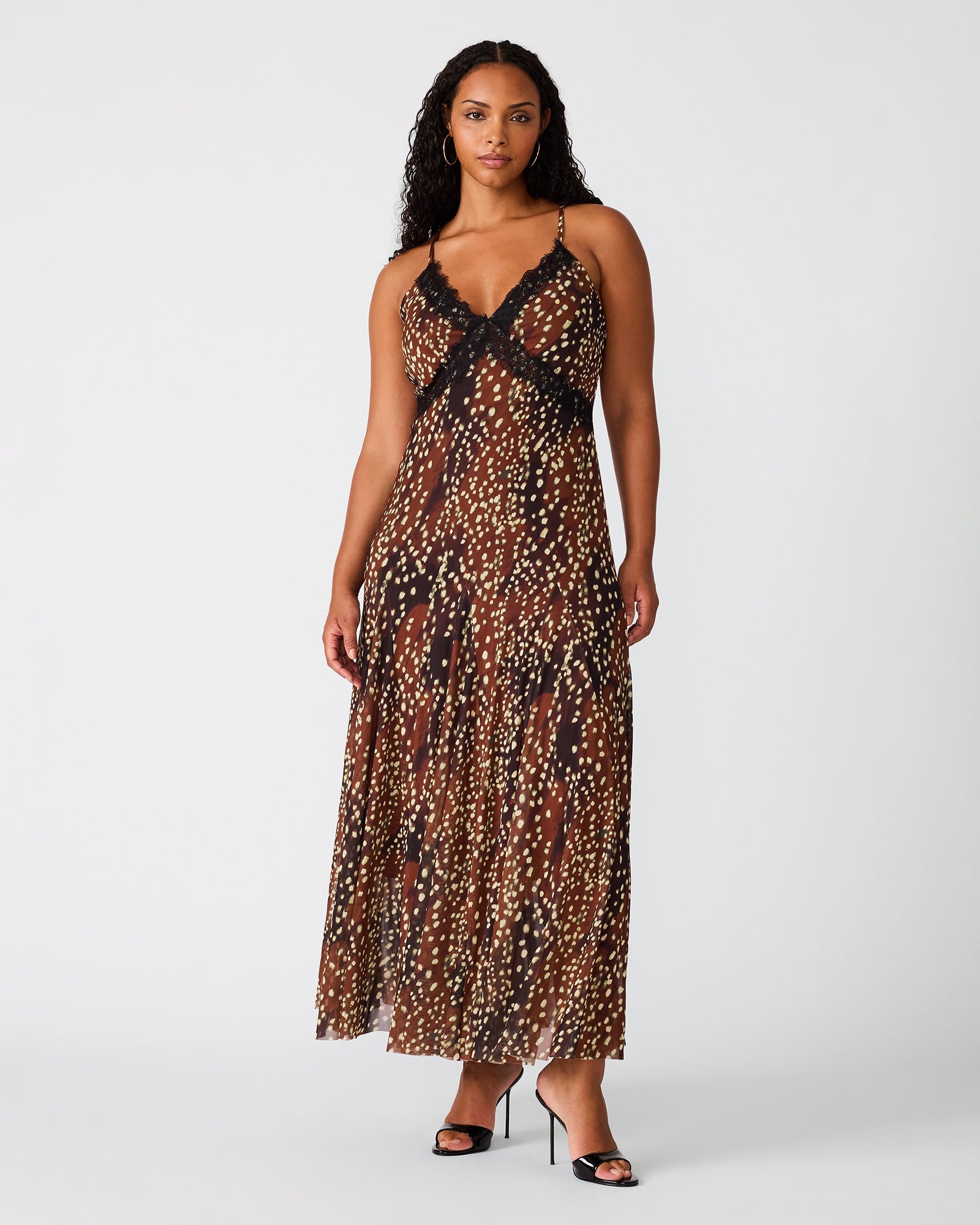 EM DRESS SMOKEY BROWN