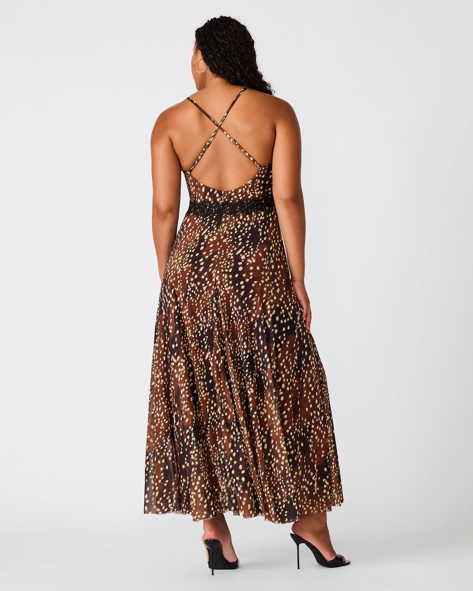 EM DRESS SMOKEY BROWN