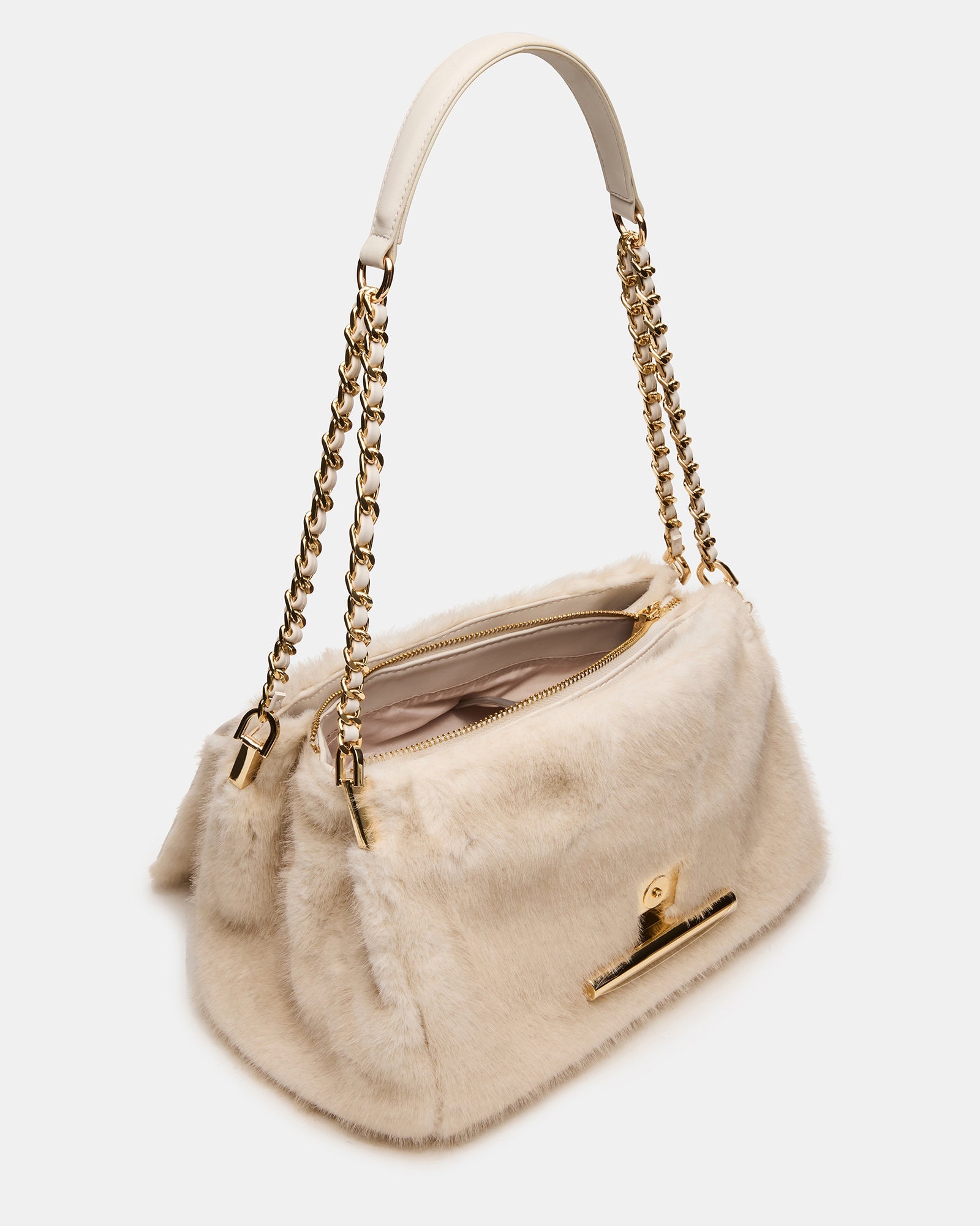 COLETTE BAG FAUX FUR NATURAL