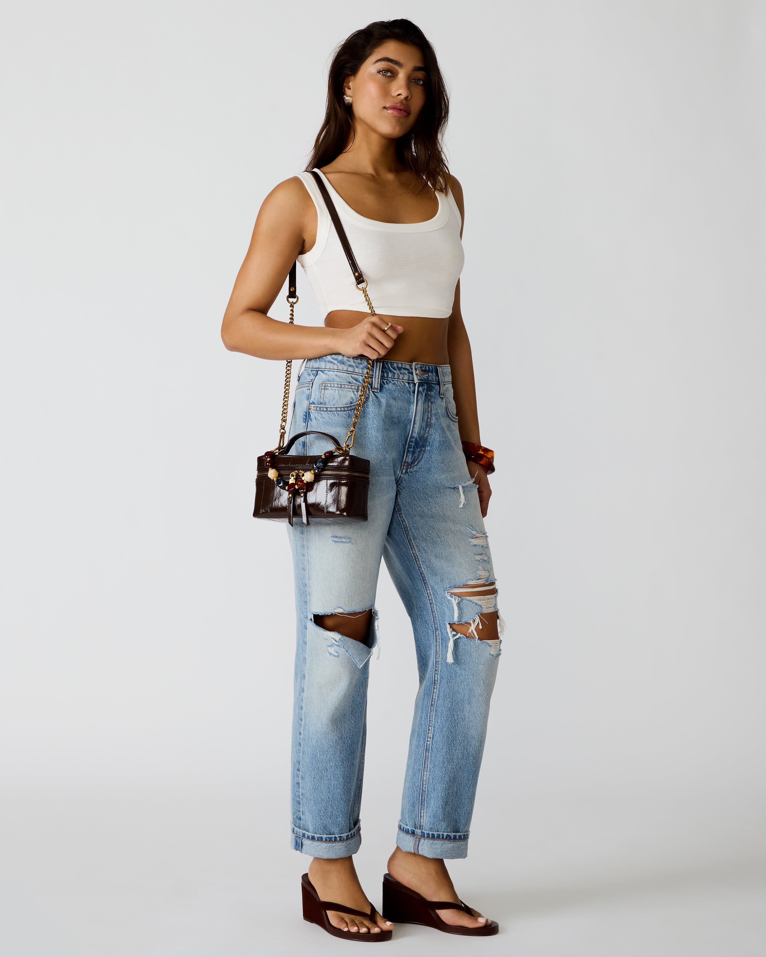 HERRA BAG BROWN EEL