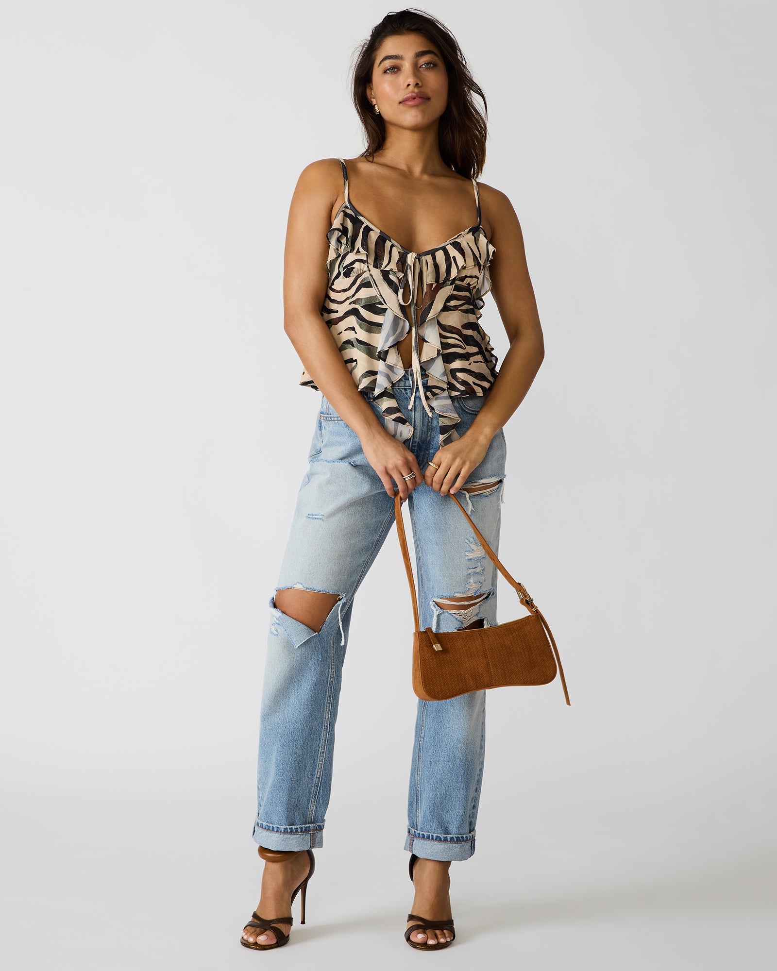 TANZIE WOVEN BAG TOBACCO
