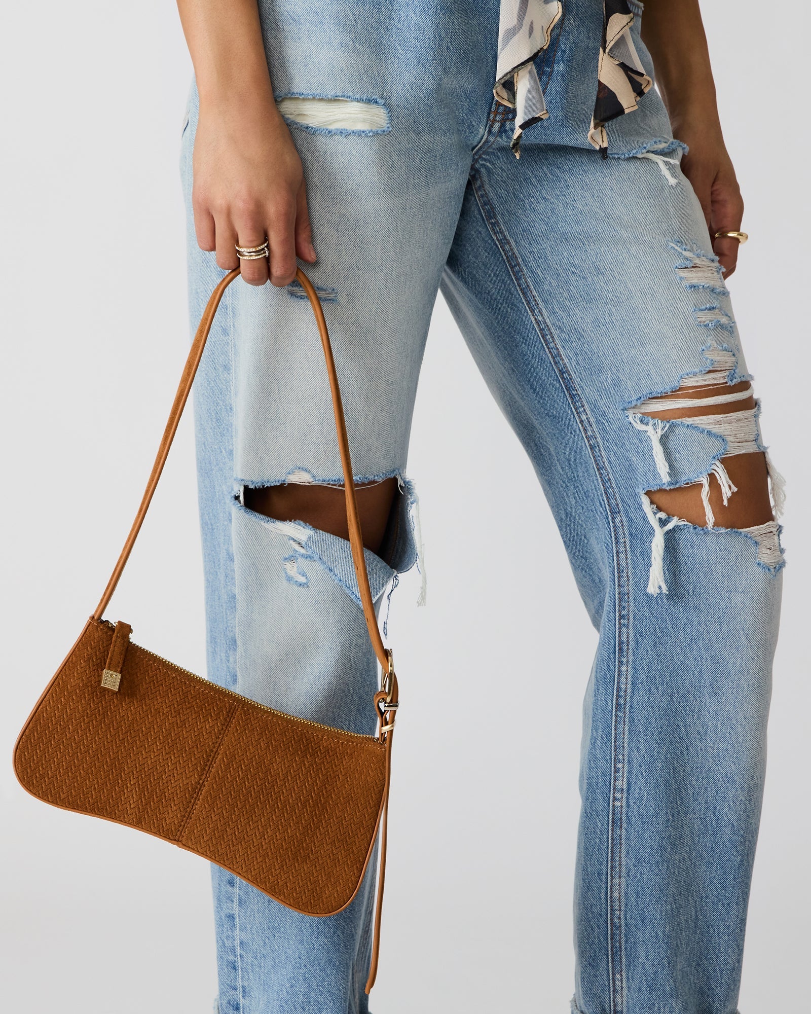 TANZIE WOVEN BAG TOBACCO
