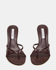 CLARI DARK CHERRY LEATHER