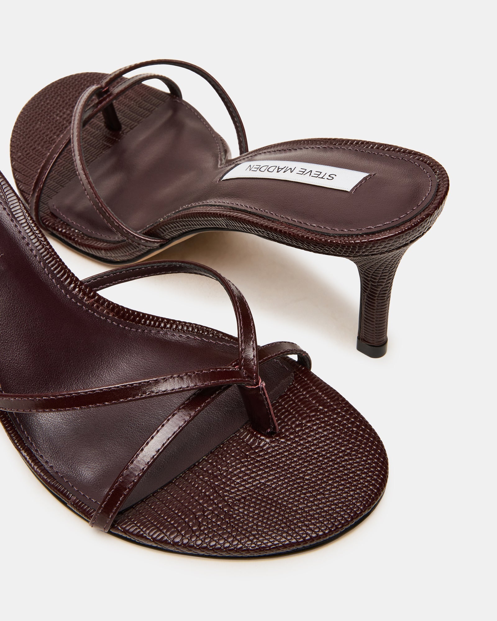 CLARI DARK CHERRY LEATHER