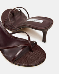 CLARI DARK CHERRY LEATHER