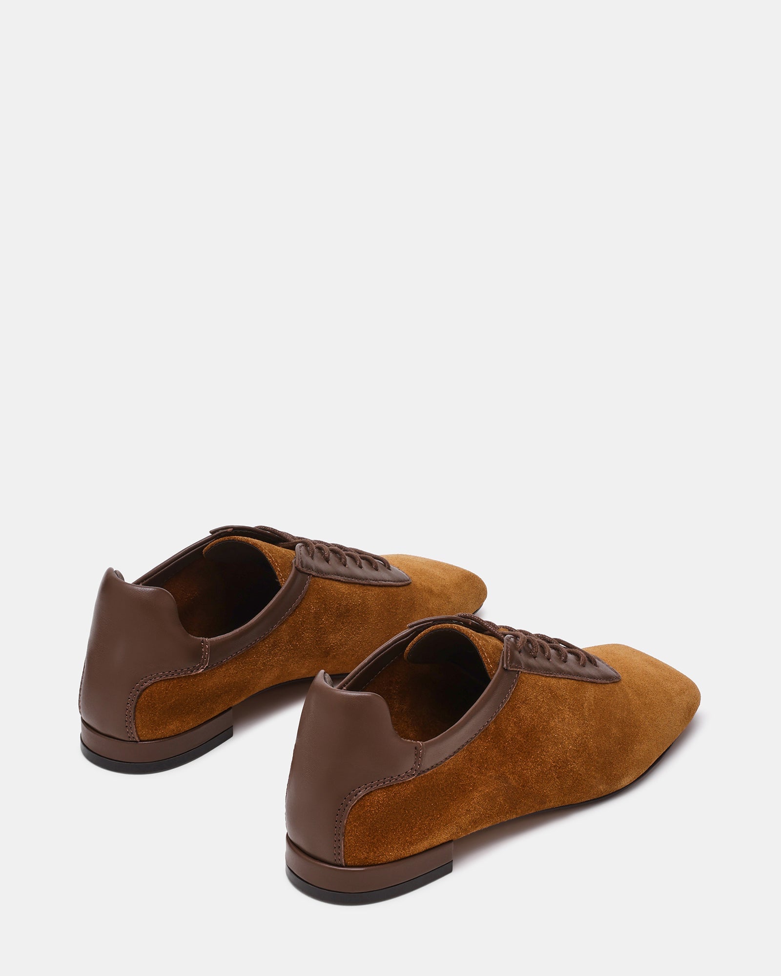 DELPHY LACE-UP TAN SUEDE