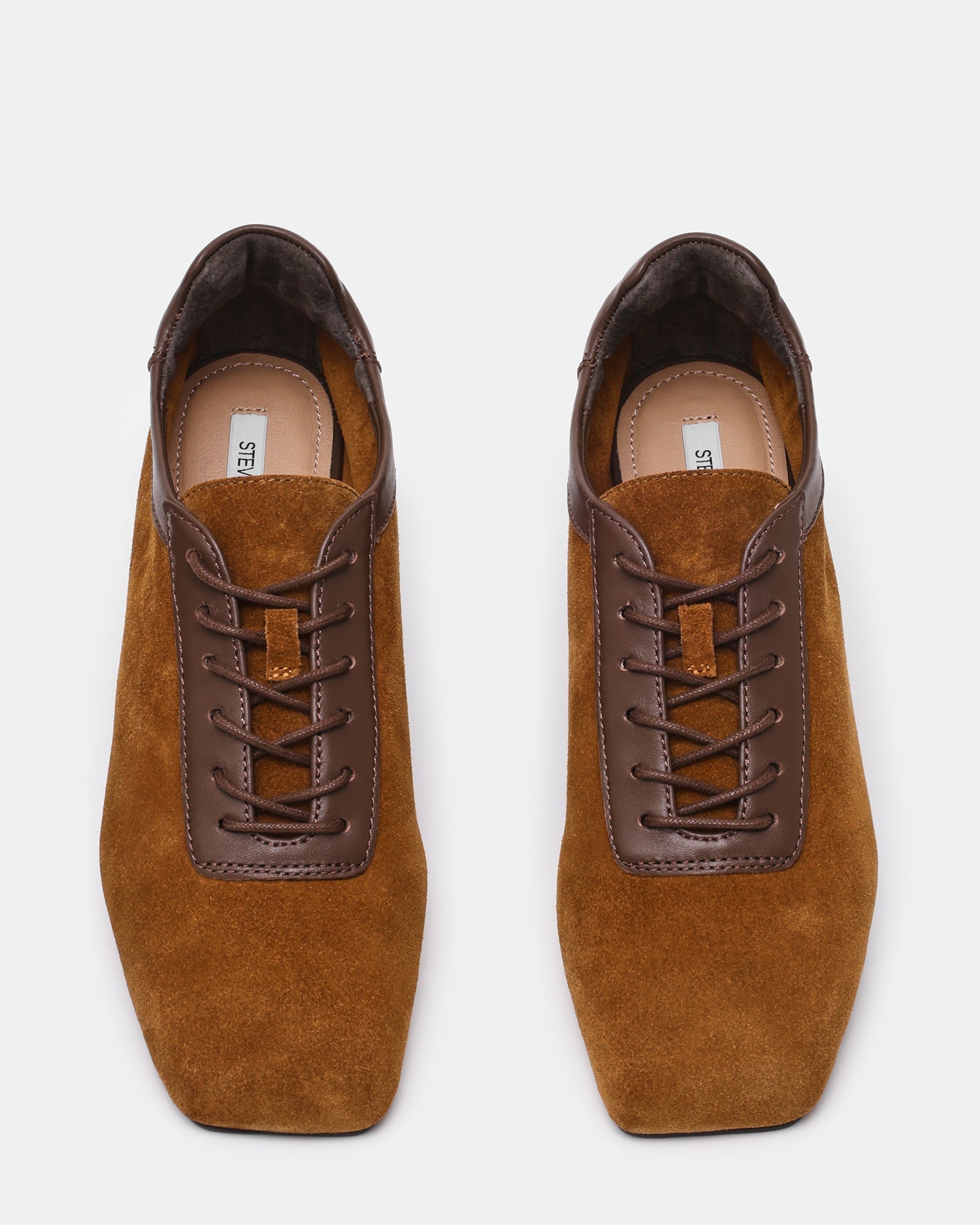 DELPHY LACE-UP TAN SUEDE