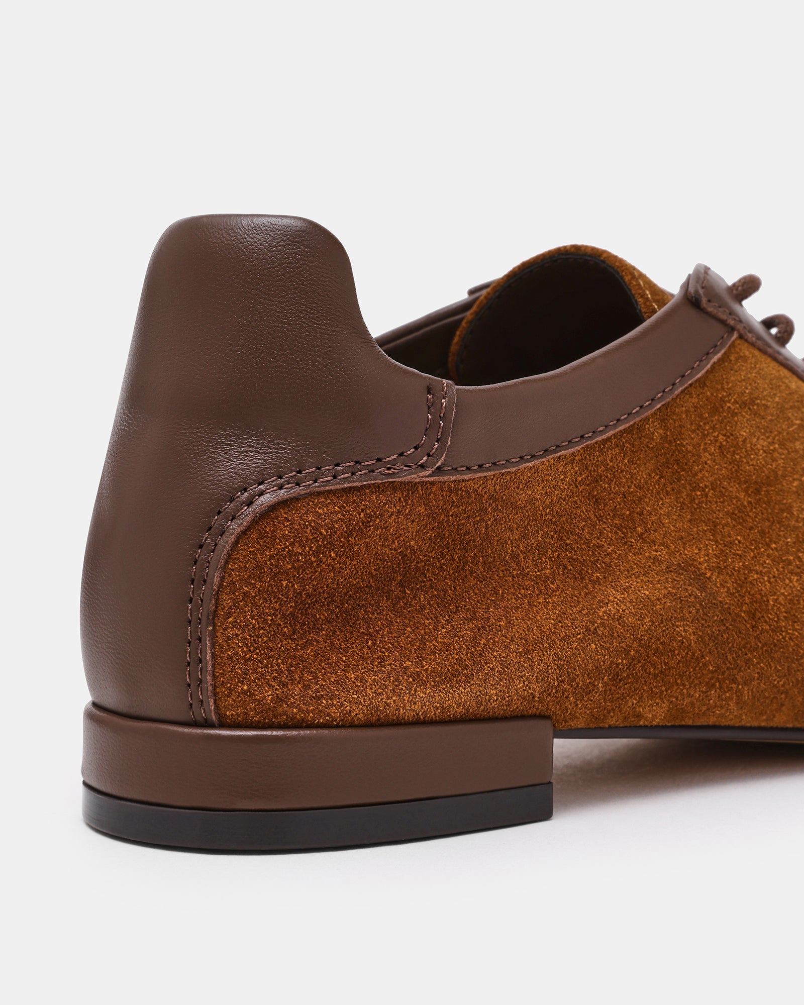 DELPHY LACE-UP TAN SUEDE