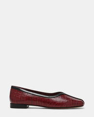 DORELIA BURGUNDY CROCODILE LEATHER