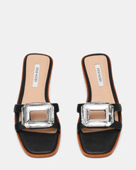 HALETTE BLACK LEATHER