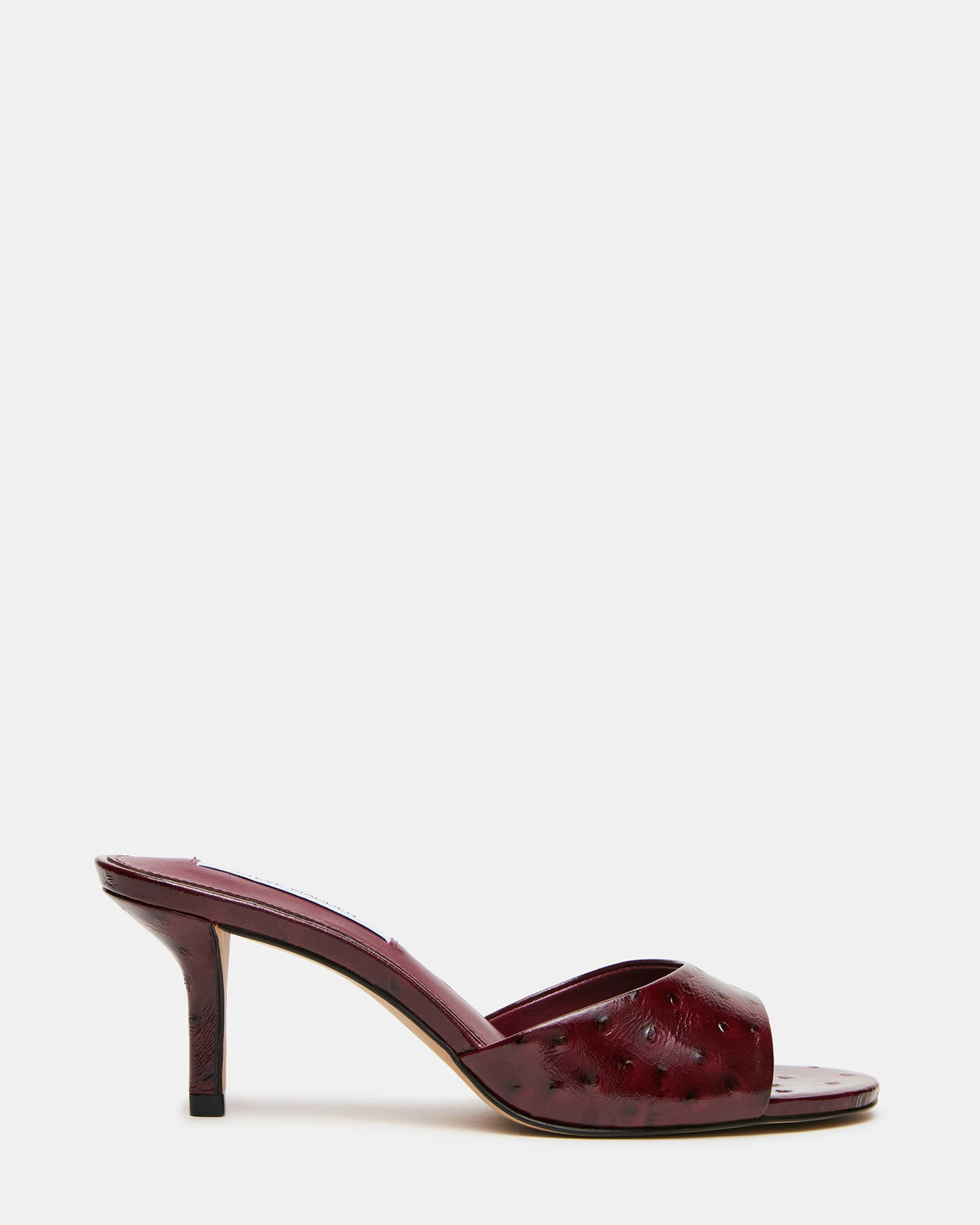 KENDRIX OSTRICH DARK CHERRY LEATHER