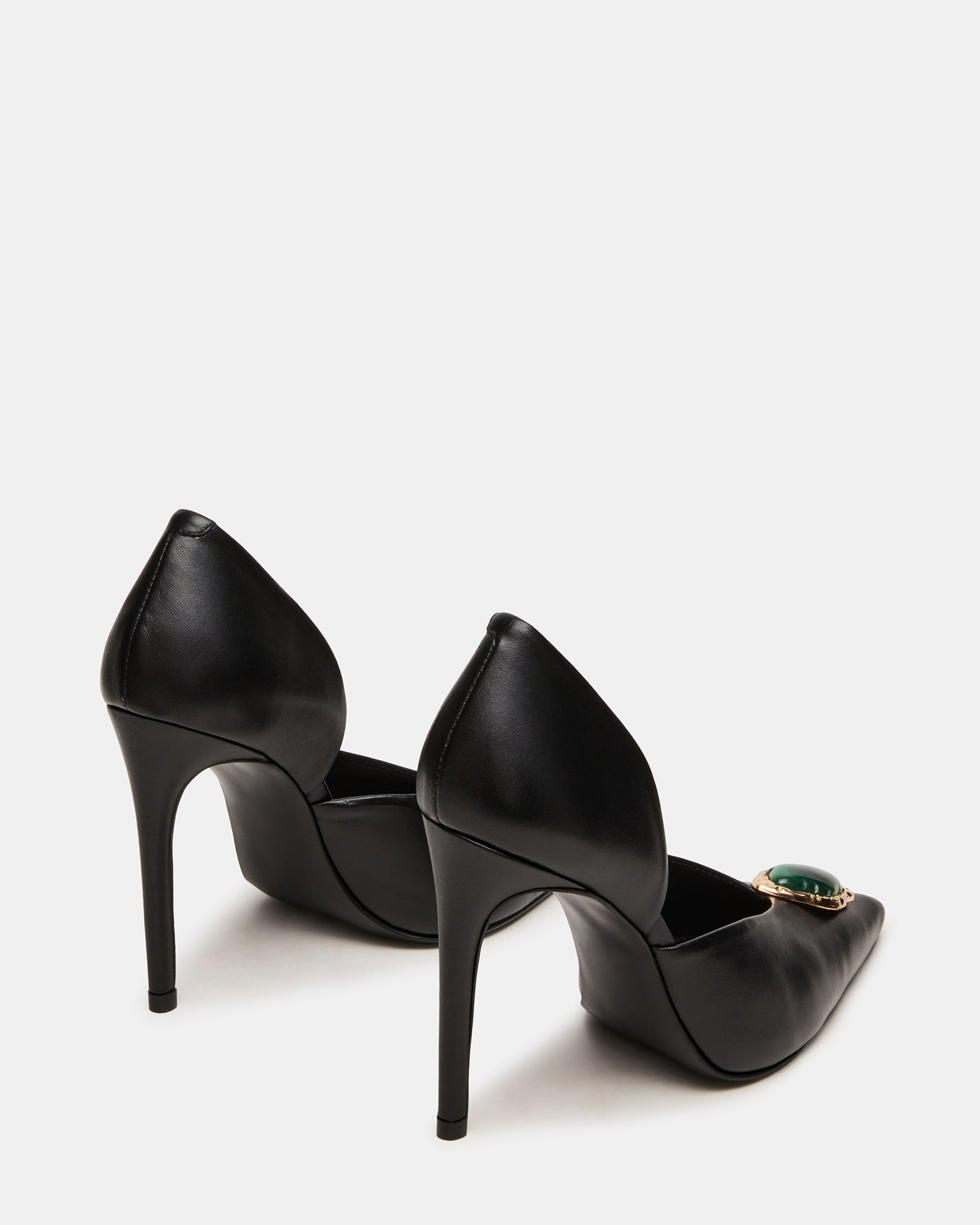 NYSA STONE BLACK LEATHER