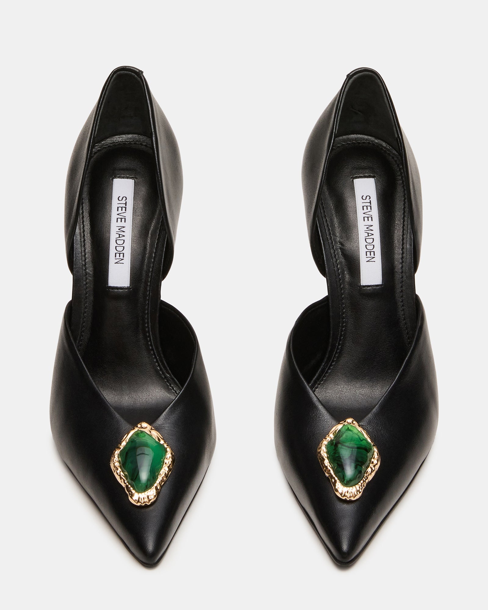 NYSA STONE BLACK LEATHER
