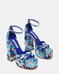 RETRO BLUE PRINT