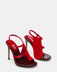 TALLIE RED SUEDE