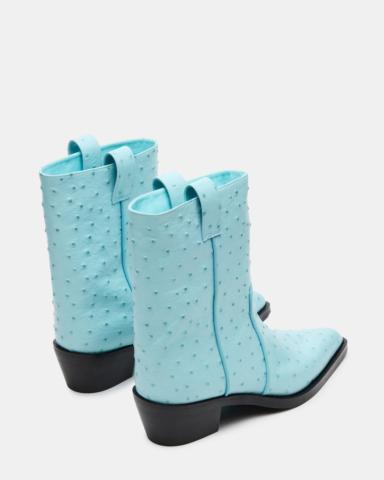 VINNY OSTRICH TURQUOISE LEATHER
