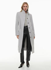 The Cocoon Long Coat - Wool Cashmere - HEATHER LIGHT GREY