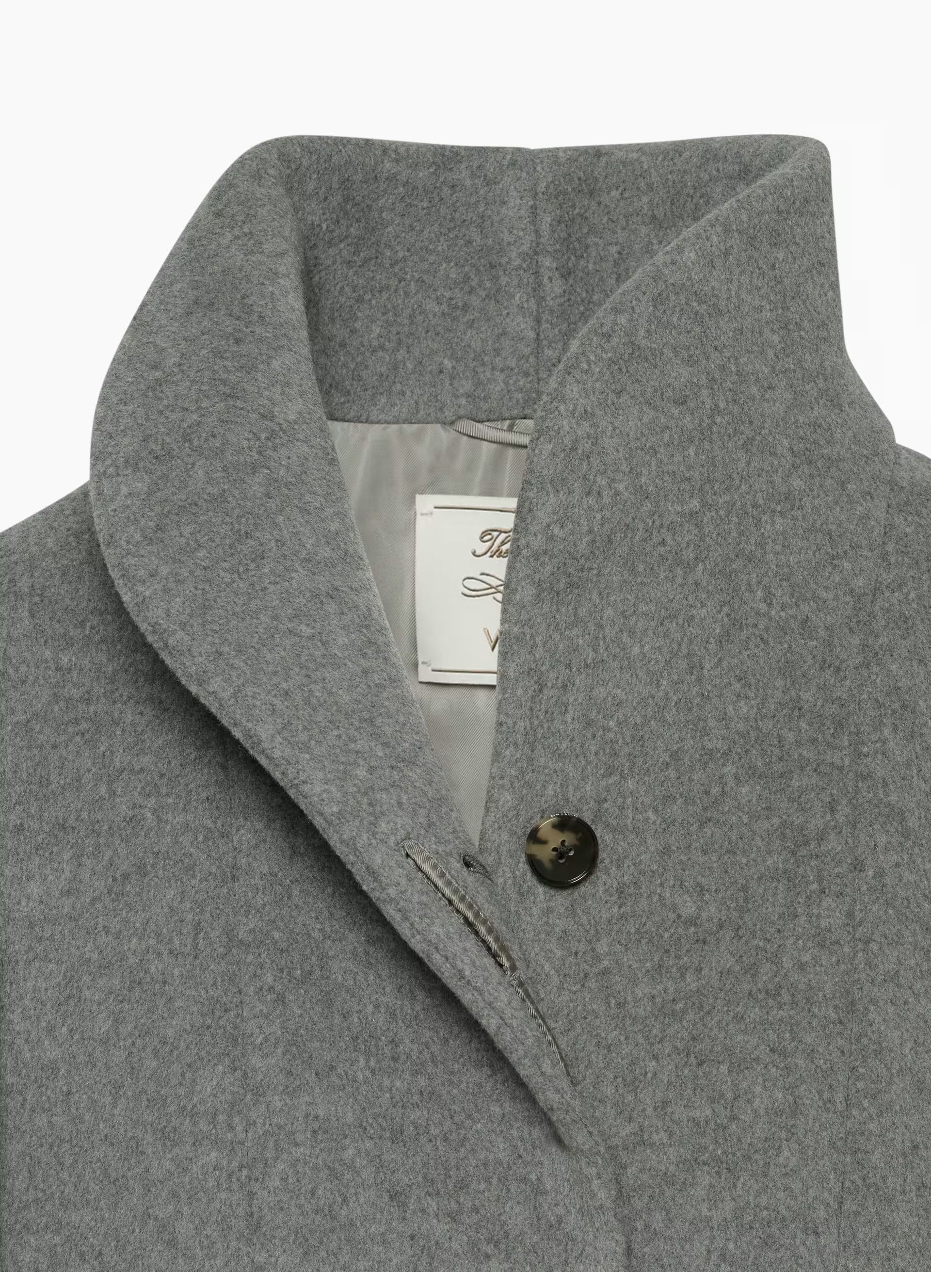 The Cocoon Long Coat - Wool Cashmere - HEATHER DARK GREY