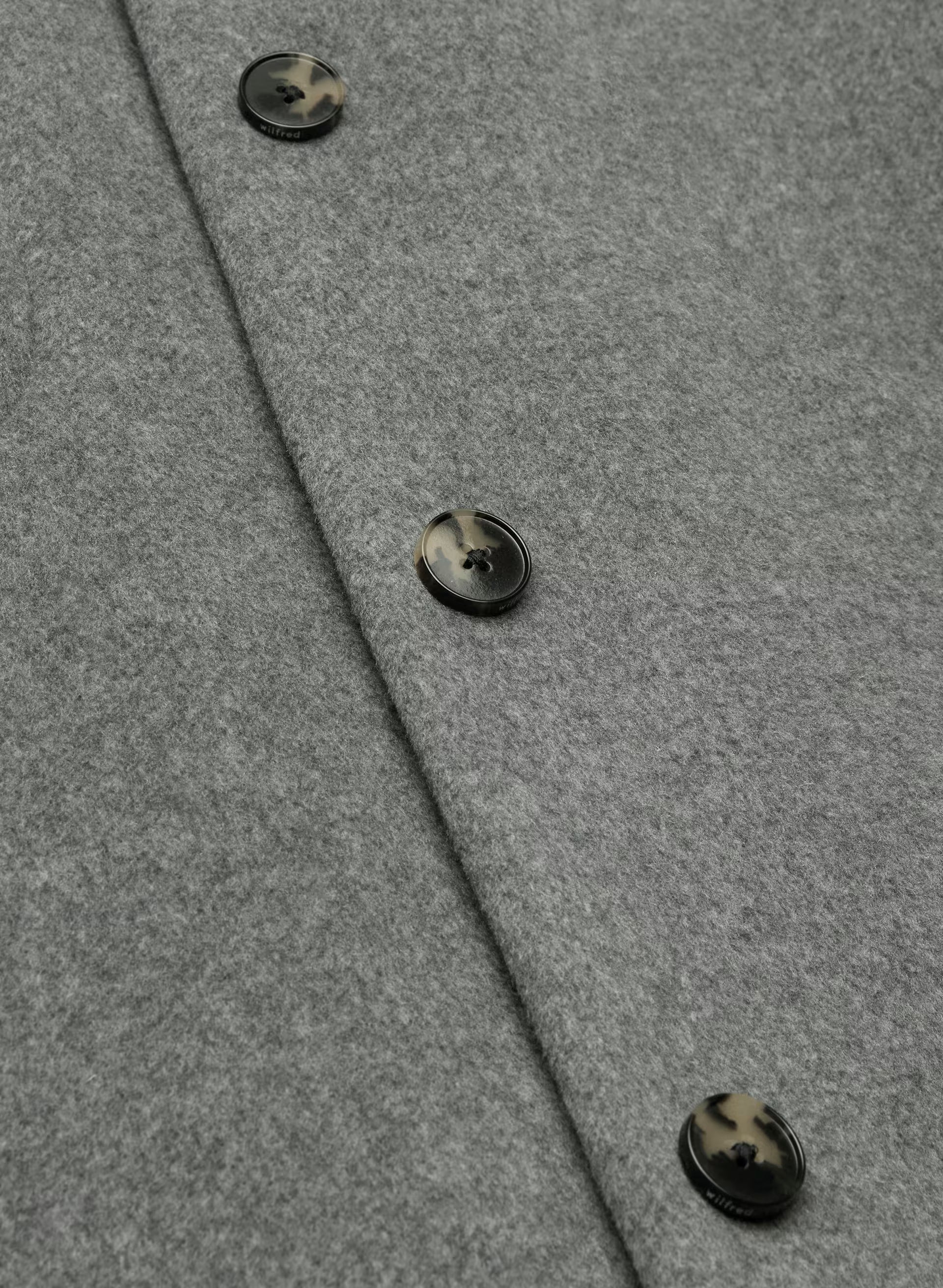 The Cocoon Long Coat - Wool Cashmere - HEATHER DARK GREY