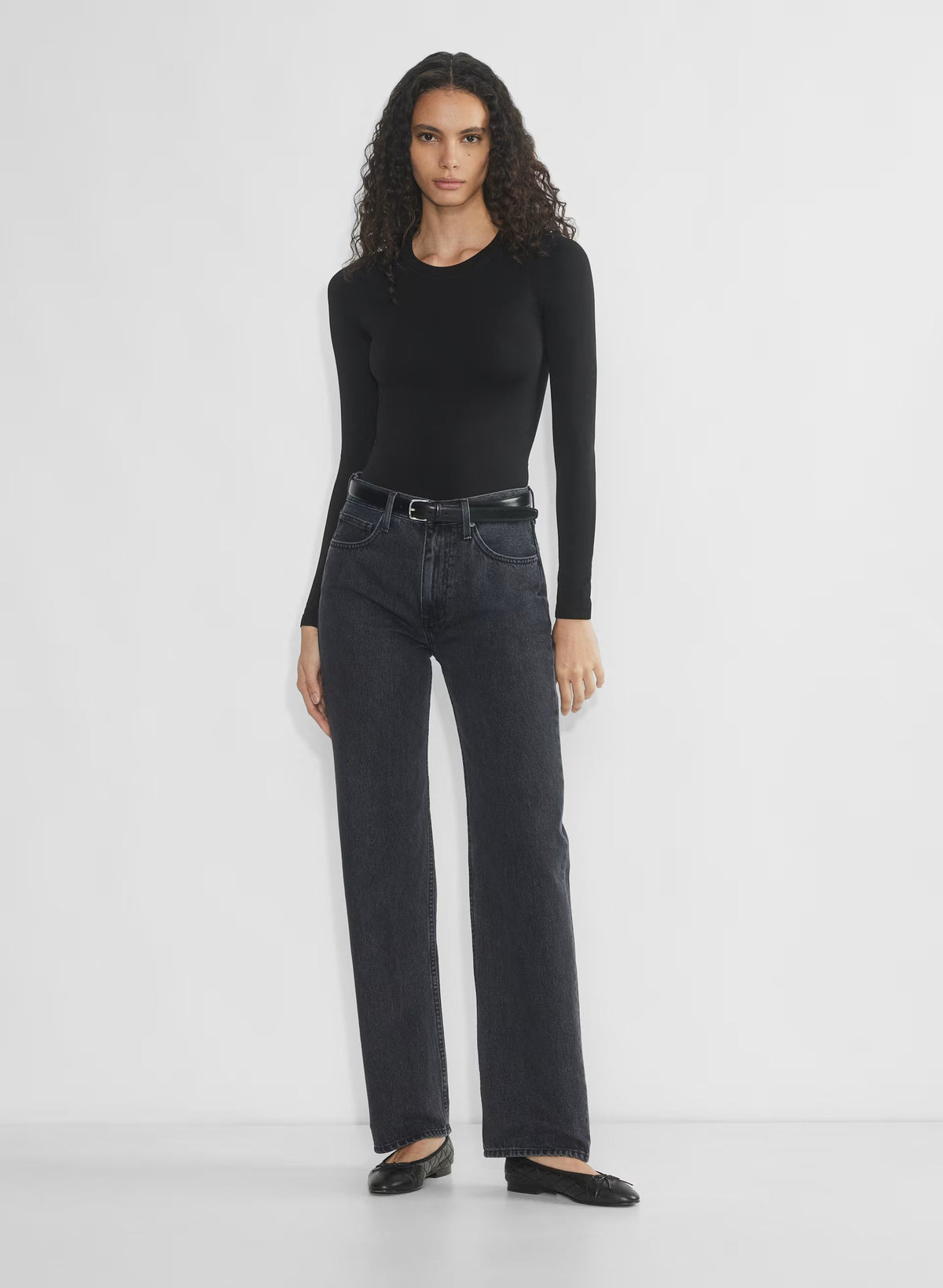Smooth Seamless Willow Hip Longsleeve - BLACK