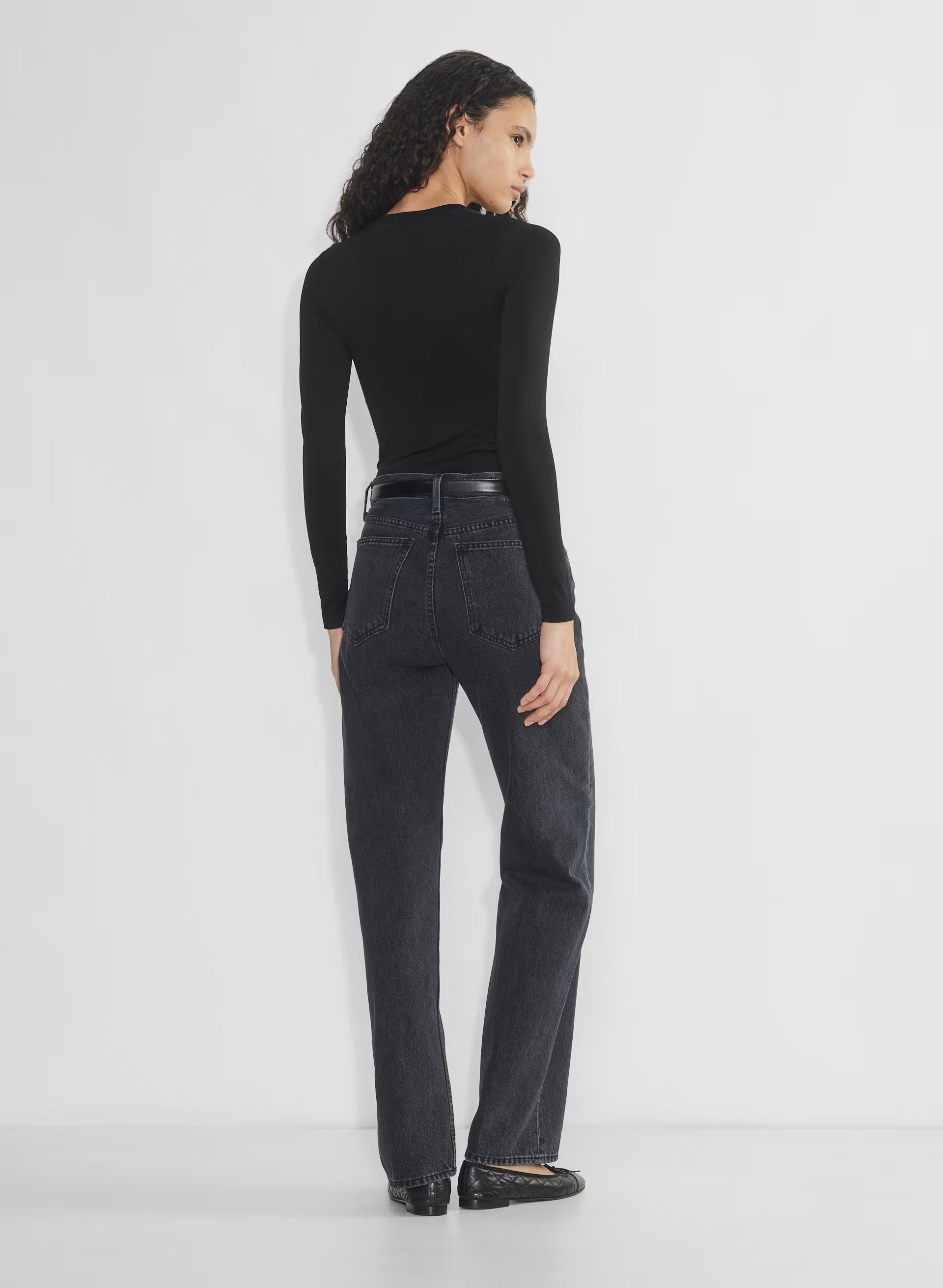 Smooth Seamless Willow Hip Longsleeve - BLACK