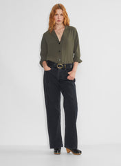Freeform Shirt - Crepette - DARK OLIVE