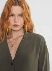 Freeform Shirt - Crepette - DARK OLIVE