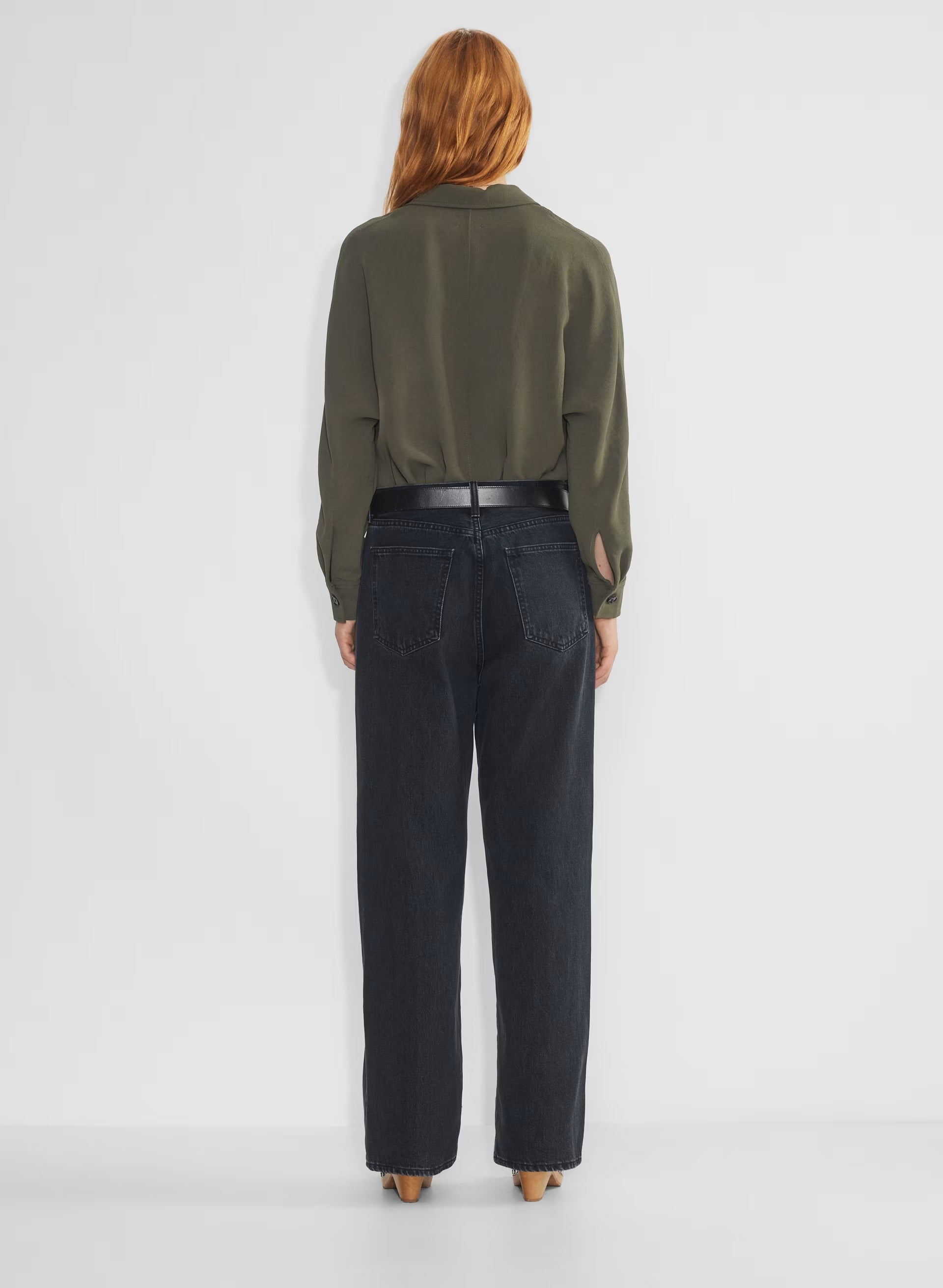 Freeform Shirt - Crepette - DARK OLIVE