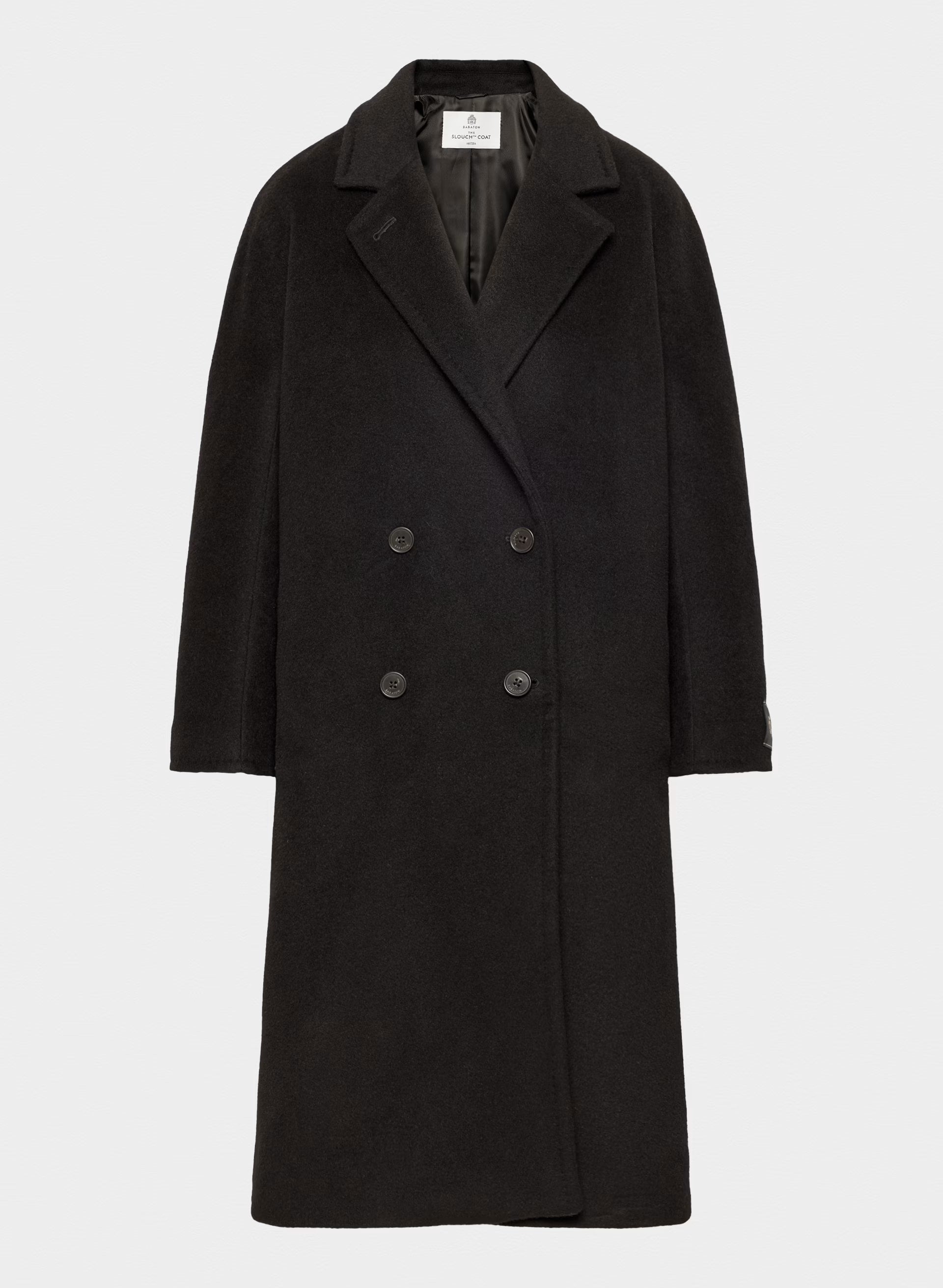 The Slouch™ Coat New - (Re)Camel Wool - BLACK