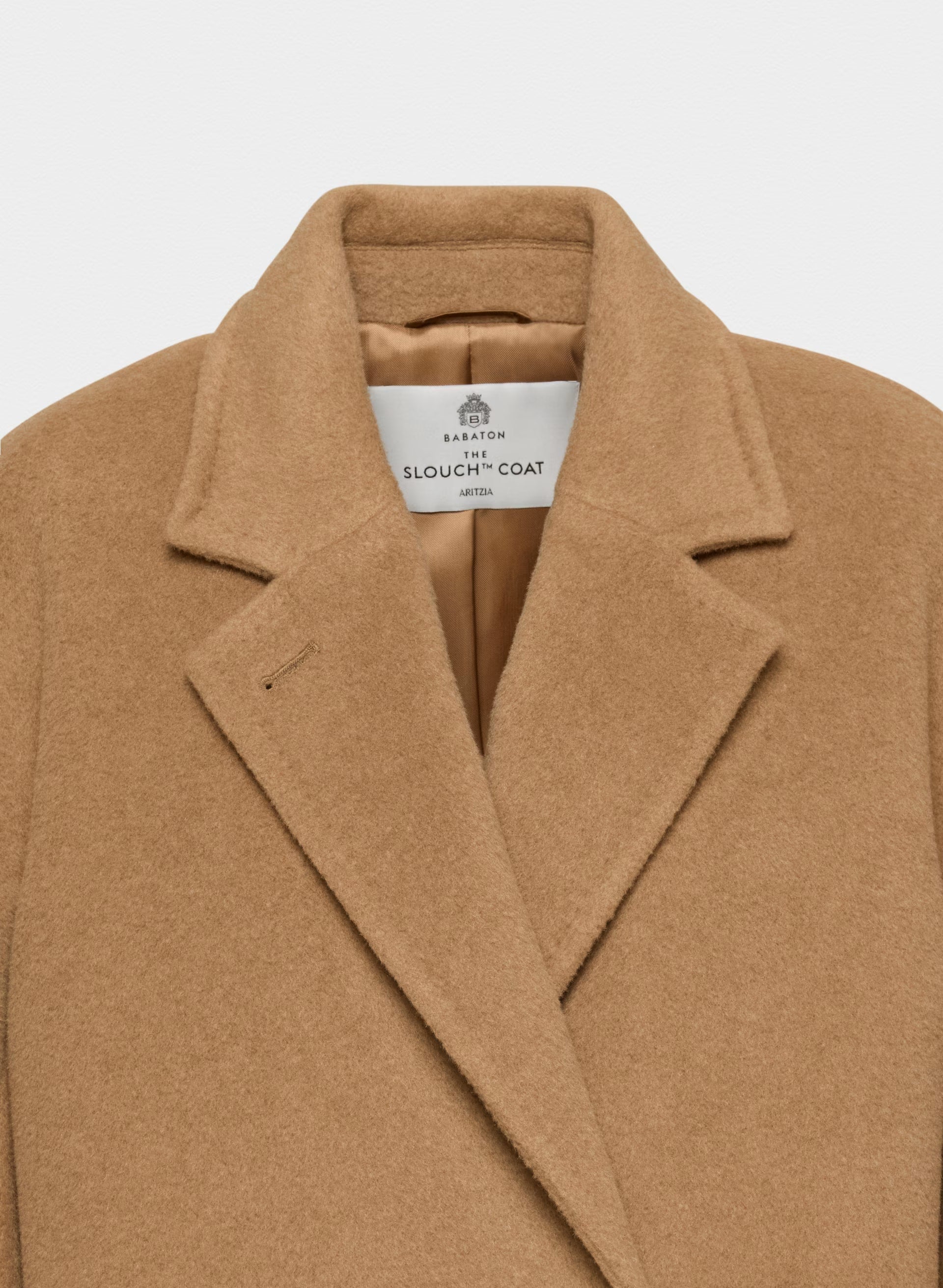 The Slouch™ Coat New - (Re)Camel Wool - COCOA SAND