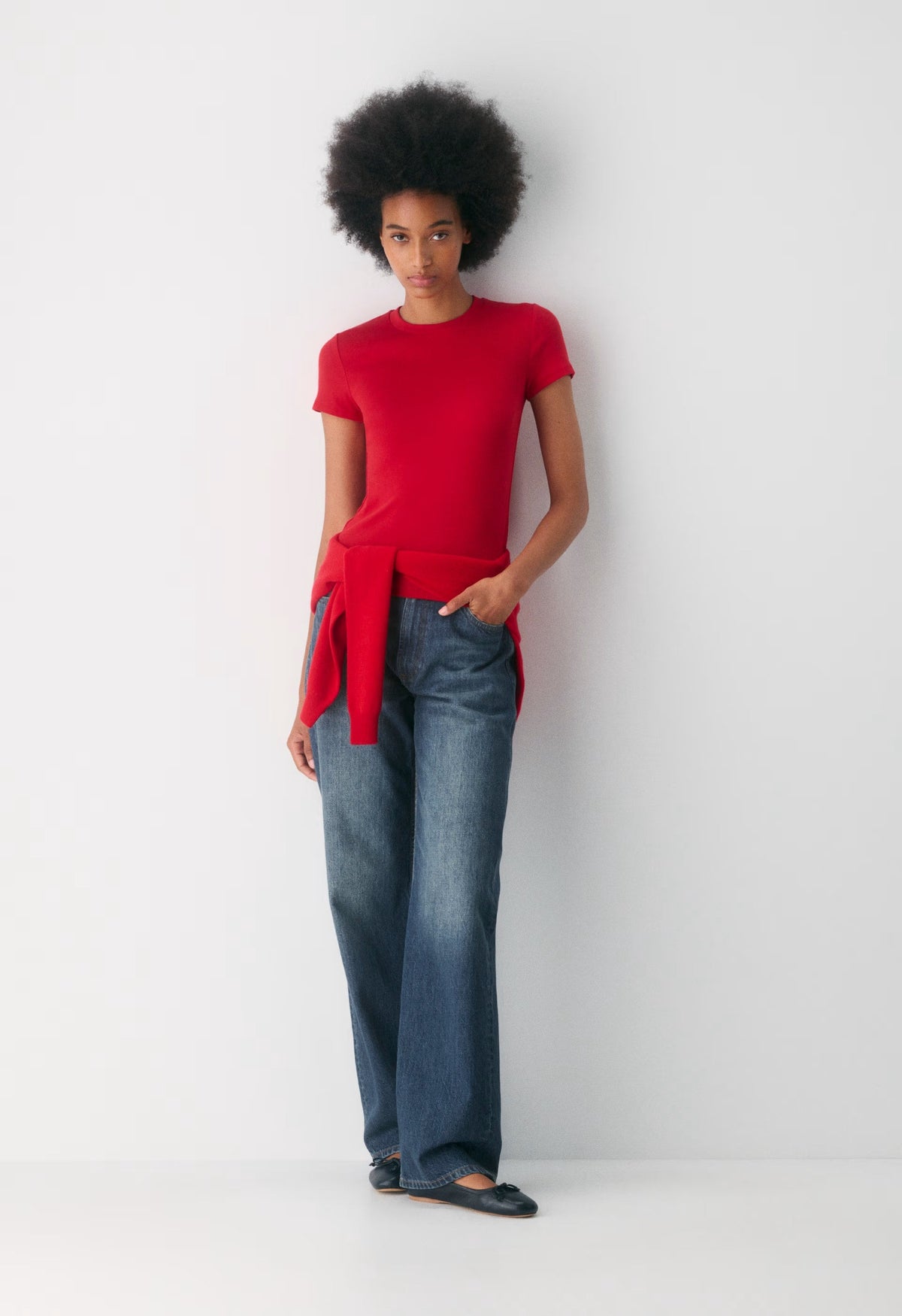 HomeStretch™ Rib Tune T-Shirt - FLASHING RED