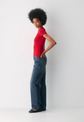 HomeStretch™ Rib Tune T-Shirt - FLASHING RED