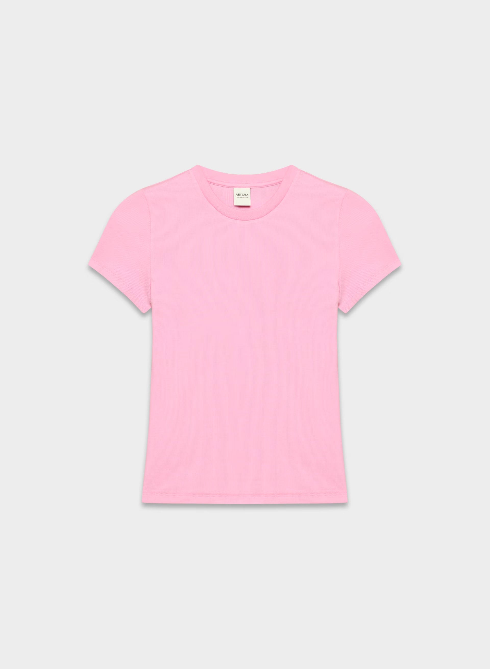 HomeStretch™ Rib Tune T-Shirt - MORGANITE PINK