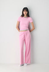 HomeStretch™ Rib Tune T-Shirt - MORGANITE PINK