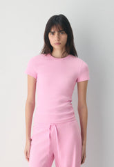HomeStretch™ Rib Tune T-Shirt - MORGANITE PINK