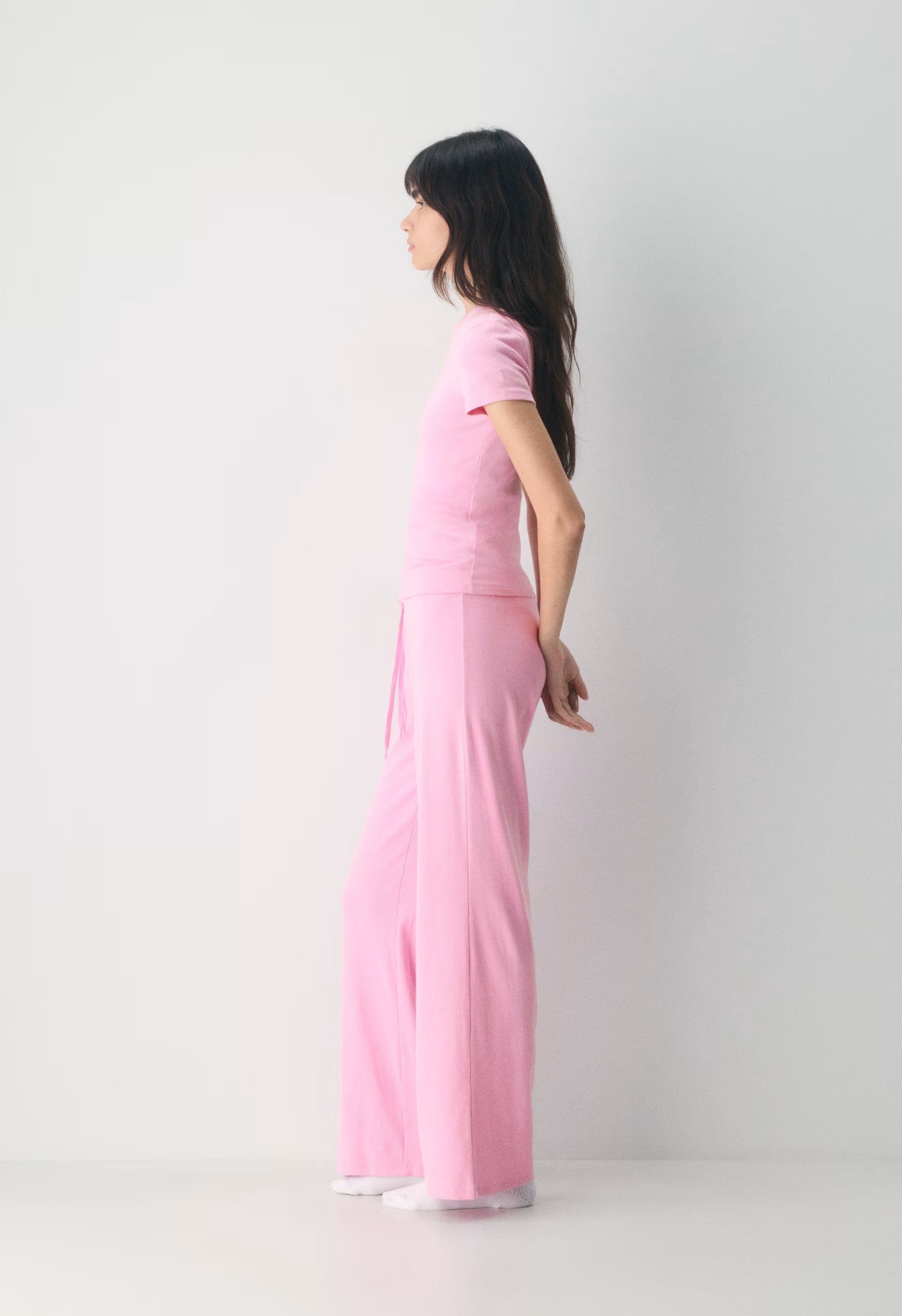 HomeStretch™ Rib Tune T-Shirt - MORGANITE PINK