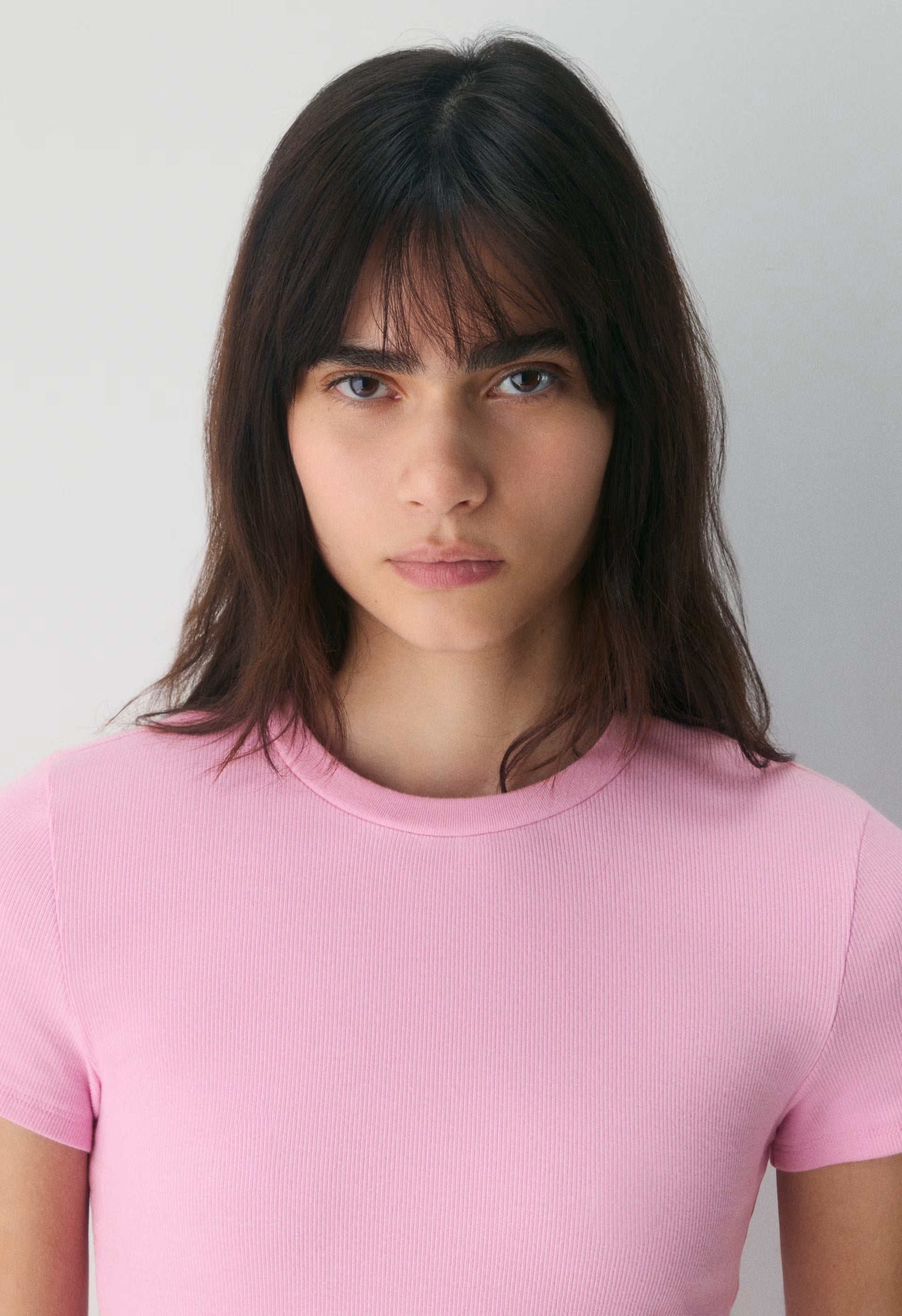 HomeStretch™ Rib Tune T-Shirt - MORGANITE PINK
