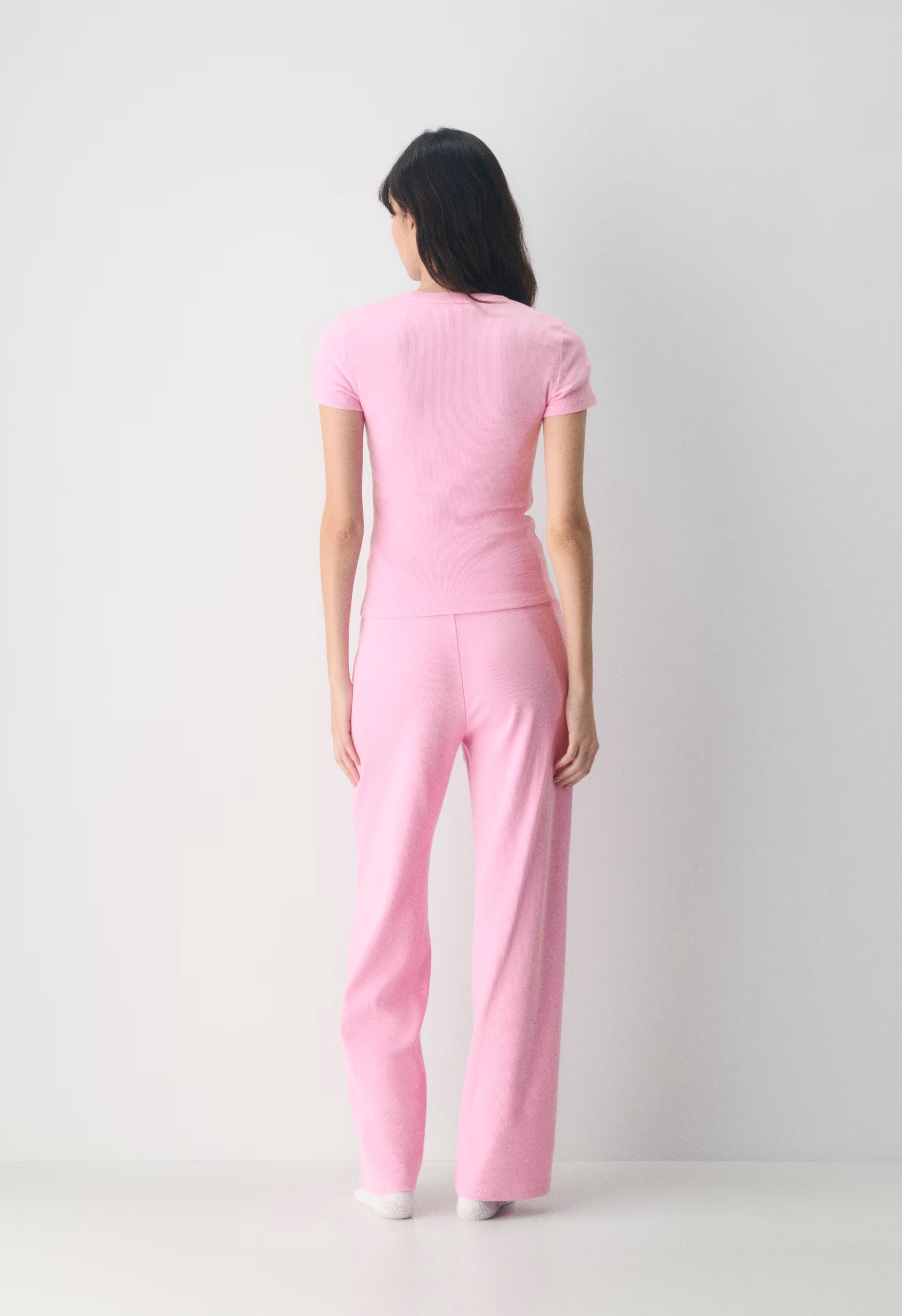 HomeStretch™ Rib Tune T-Shirt - MORGANITE PINK