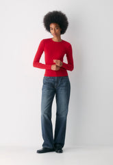 HomeStretch™ Rib Solo Longsleeve - FLASHING RED