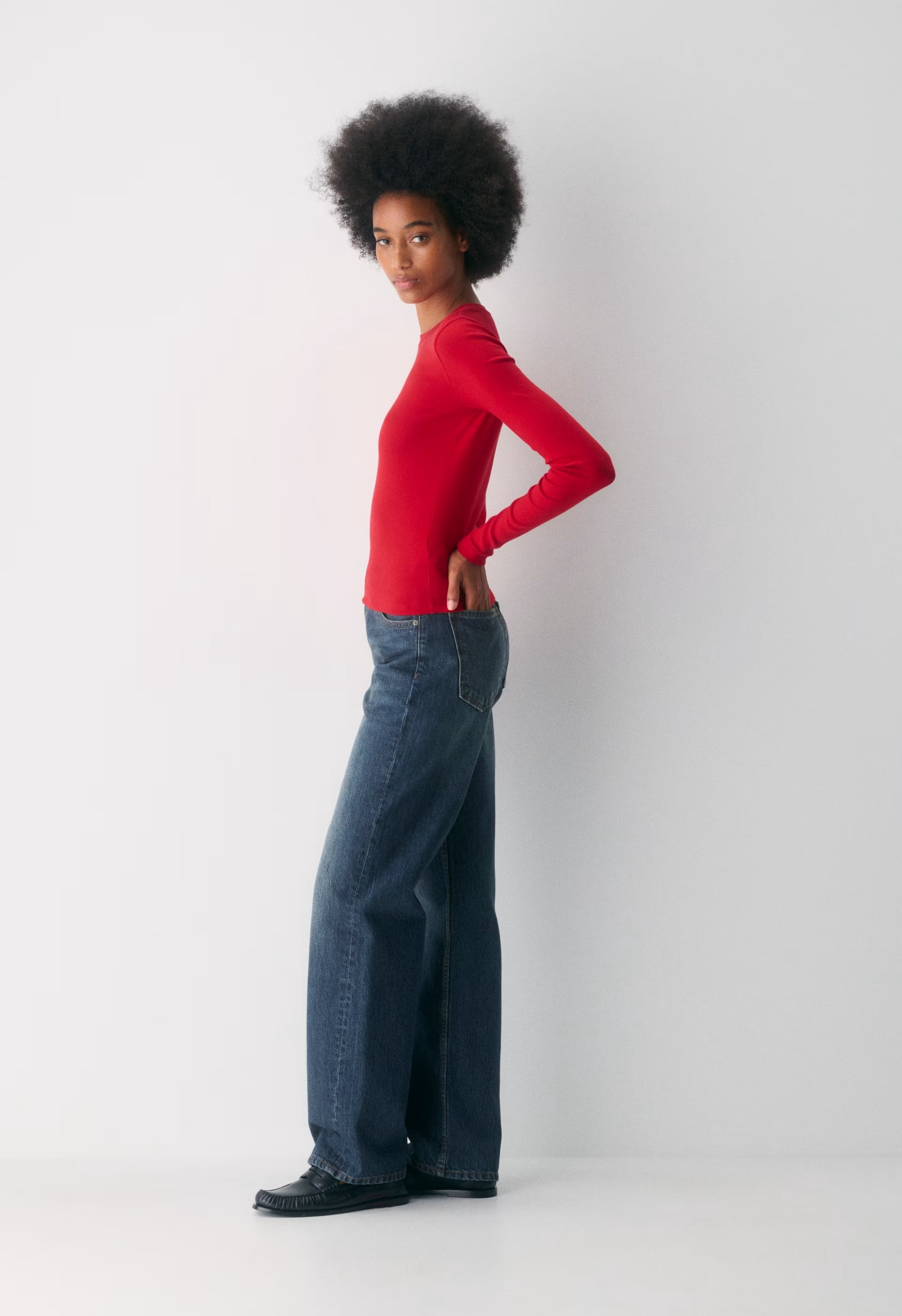HomeStretch™ Rib Solo Longsleeve - FLASHING RED